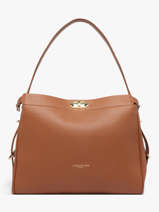 Schoudertas Mademoiselle Romy Leder Lancaster Bruin mademoiselle romy 106